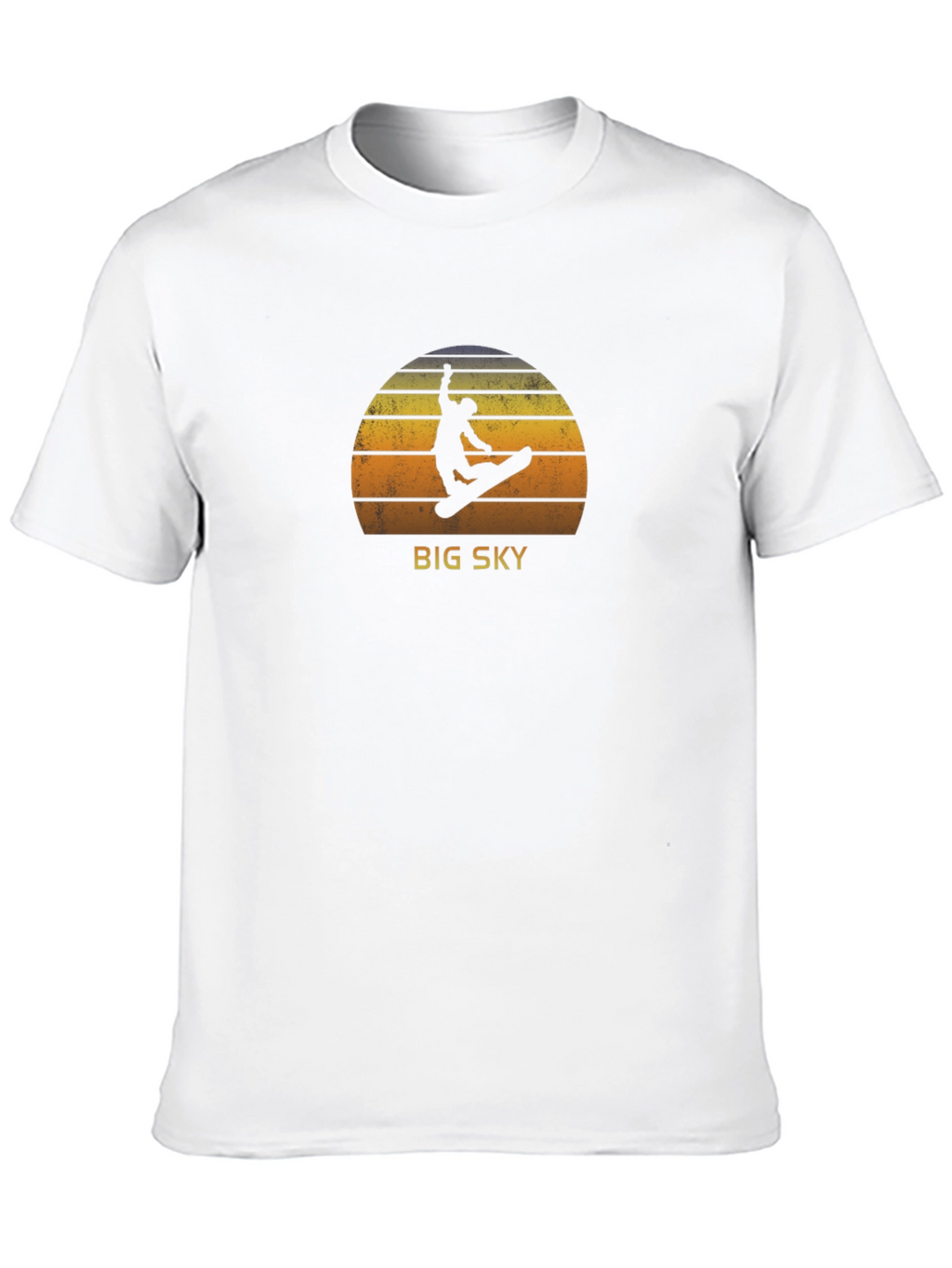 Big Sky Snowboarder Graphic Tee - Retro Style