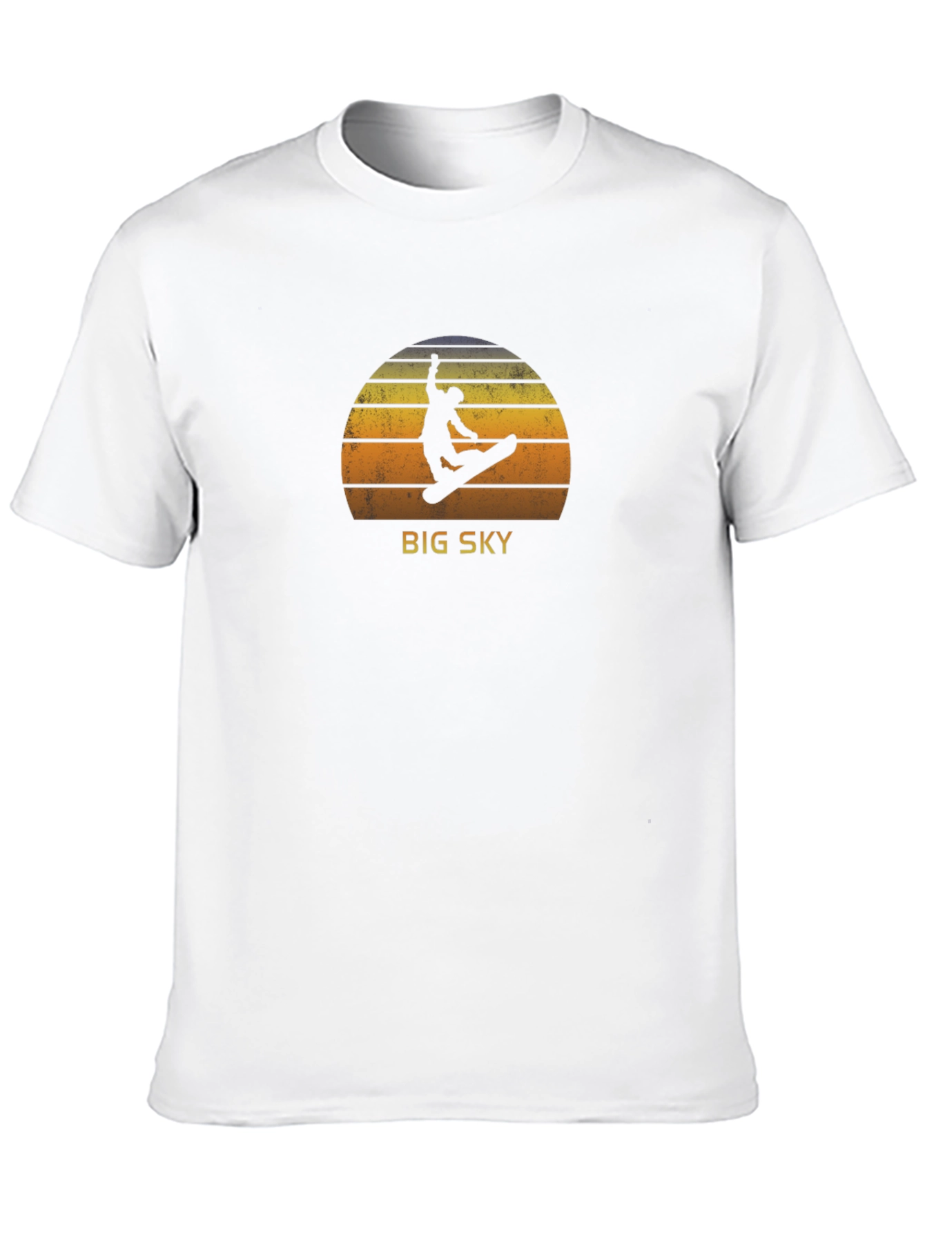 Big Sky Snowboarder Graphic Tee - Retro Style
