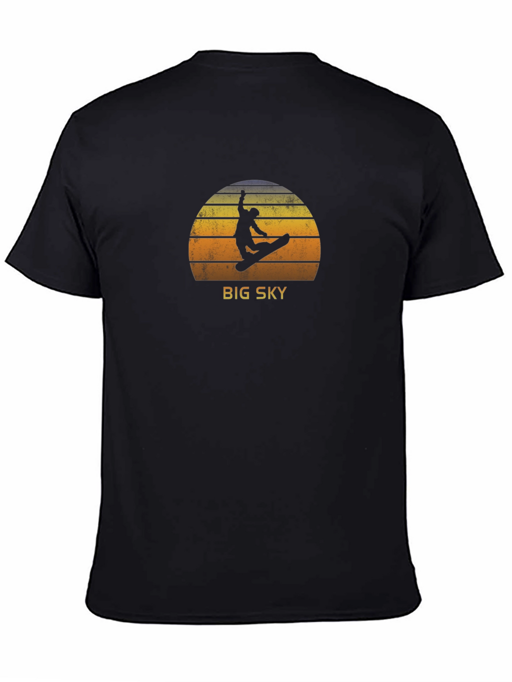 Big Sky Snowboarder Graphic Tee - Retro Style