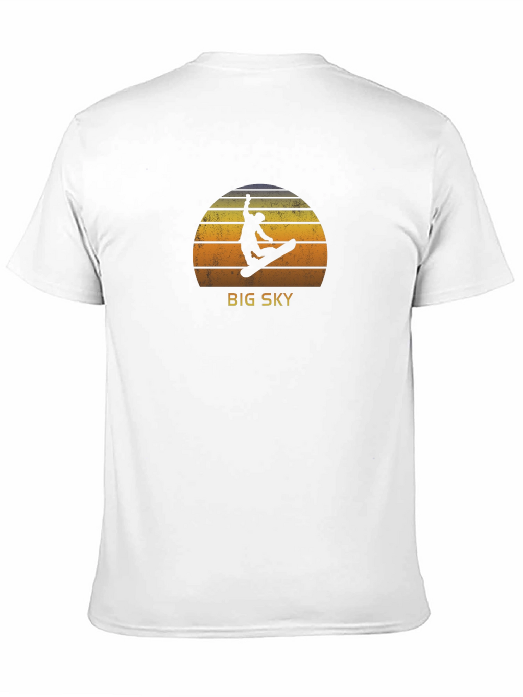 Big Sky Snowboarder Graphic Tee - Retro Style
