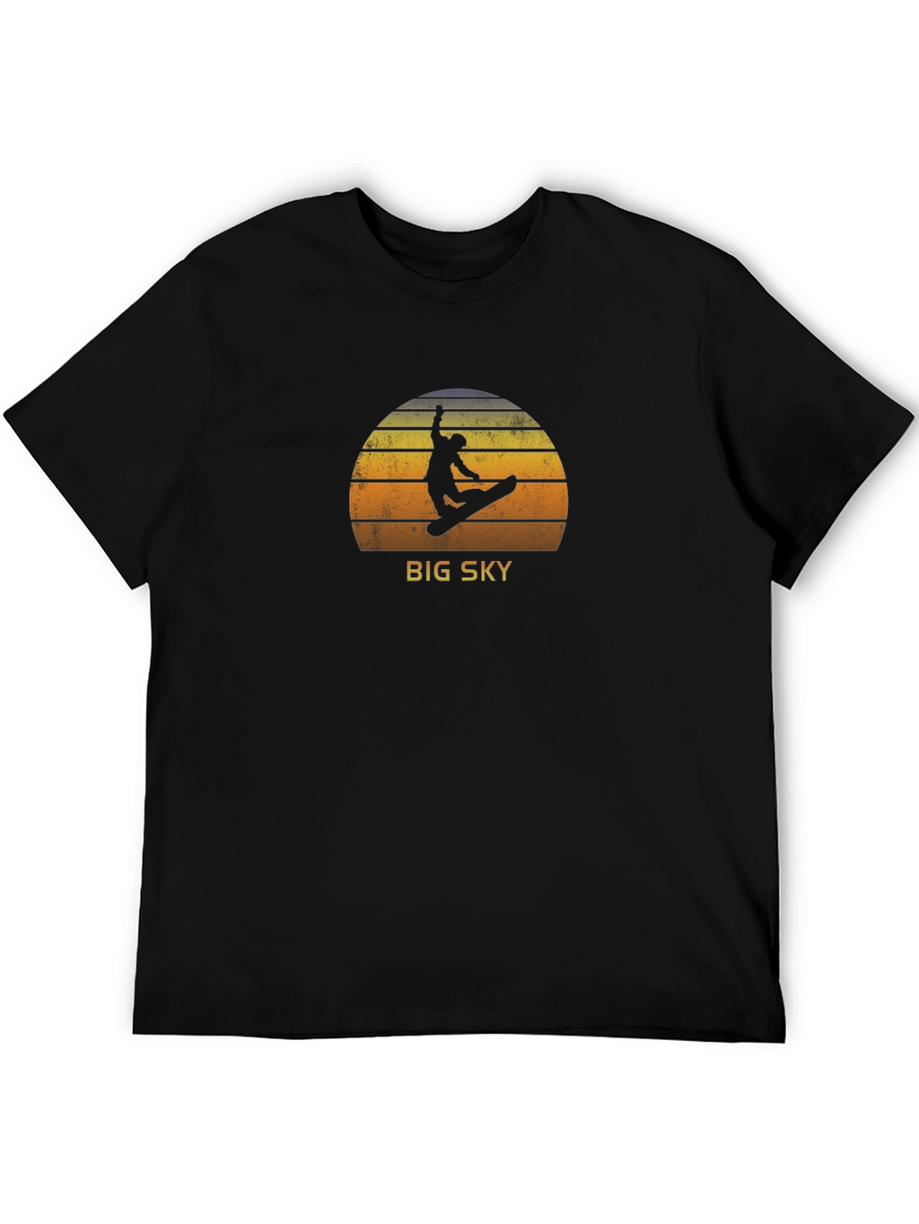 Big Sky Snowboarder Graphic Tee - Retro Style