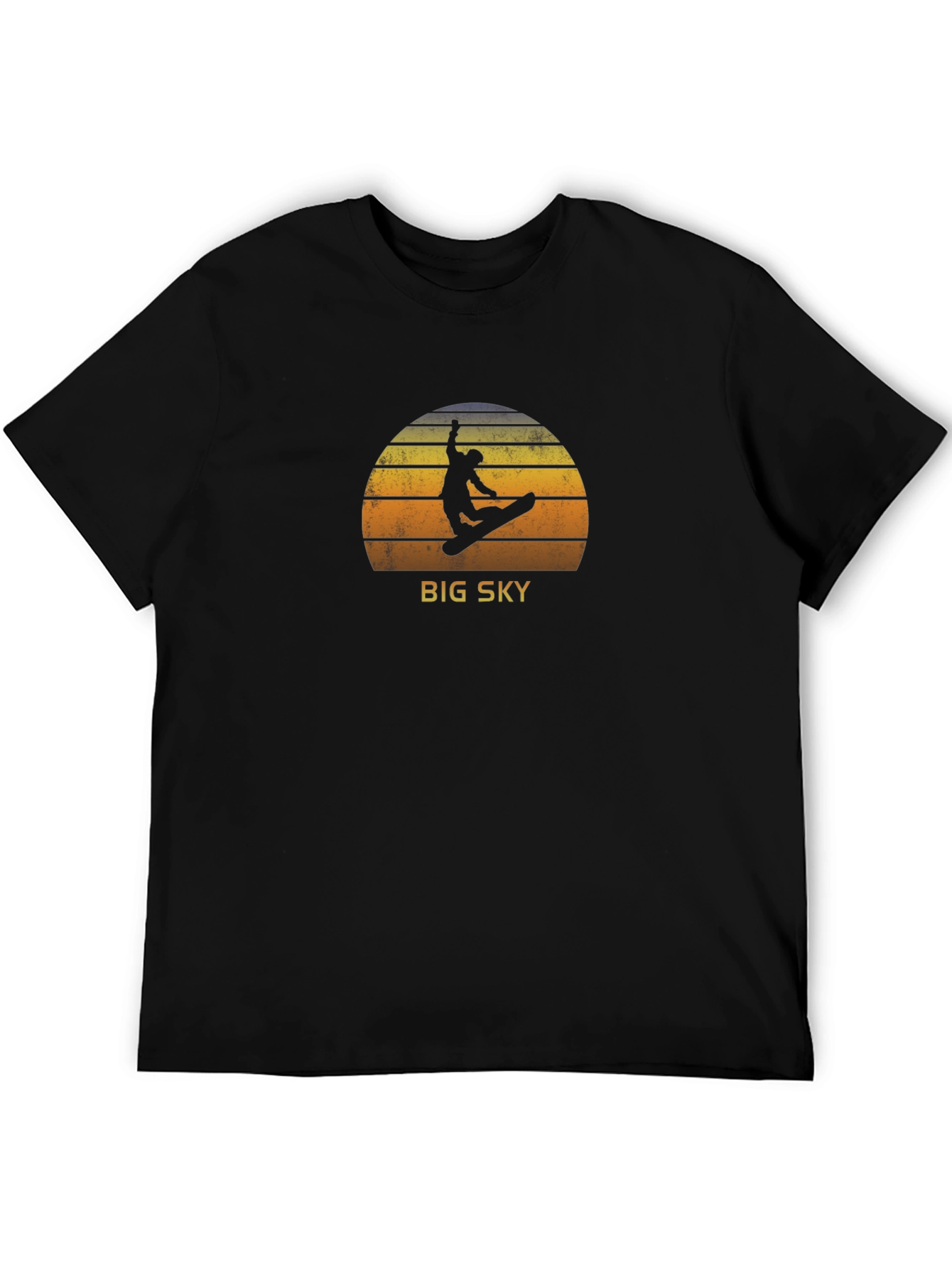 Big Sky Snowboarder Graphic Tee - Retro Style