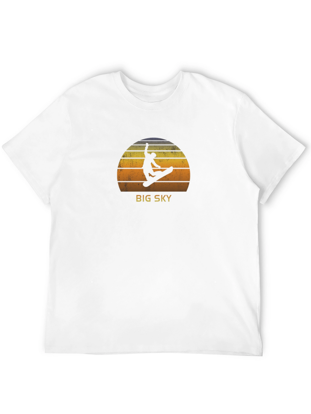 Big Sky Snowboarder Graphic Tee - Retro Style