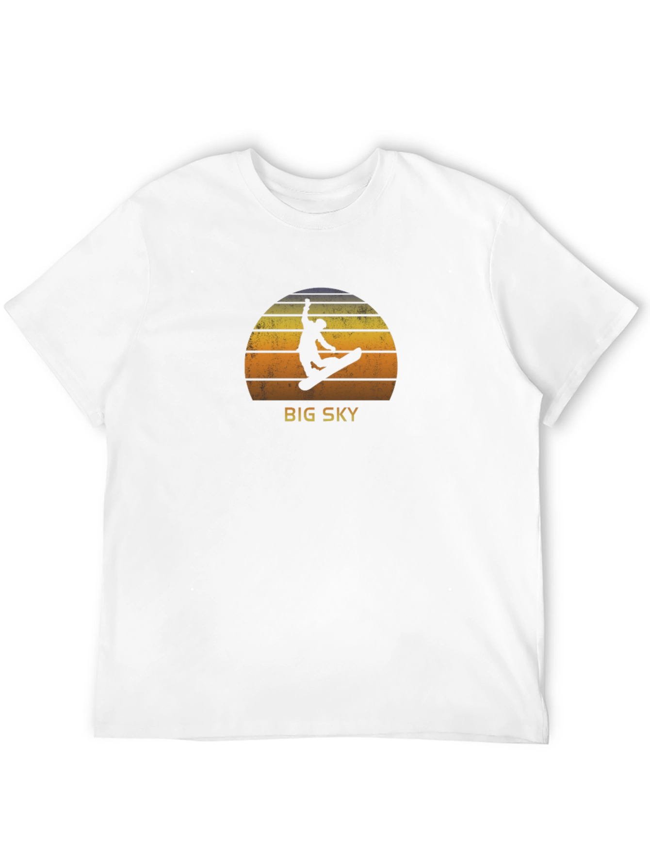 Big Sky Snowboarder Graphic Tee - Retro Style