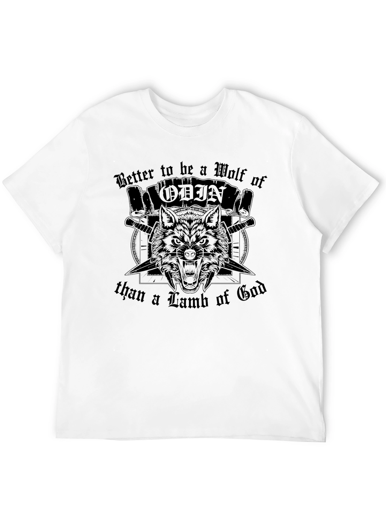 Wolf of Odin Graphic Tee - Viking Inspired T-Shirt