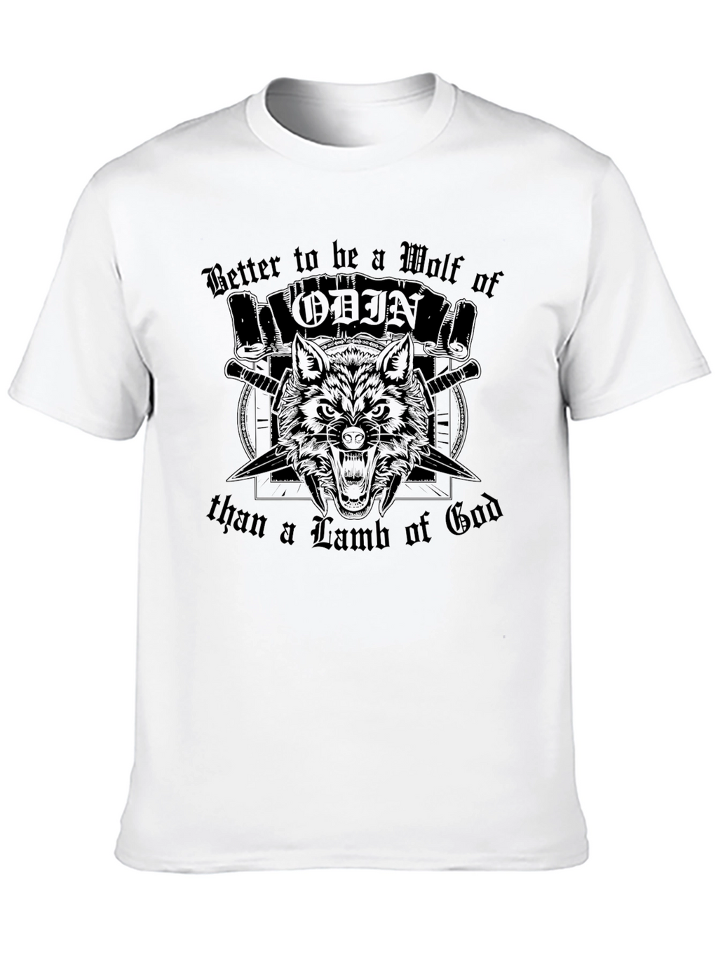 Wolf of Odin Graphic Tee - Viking Inspired T-Shirt