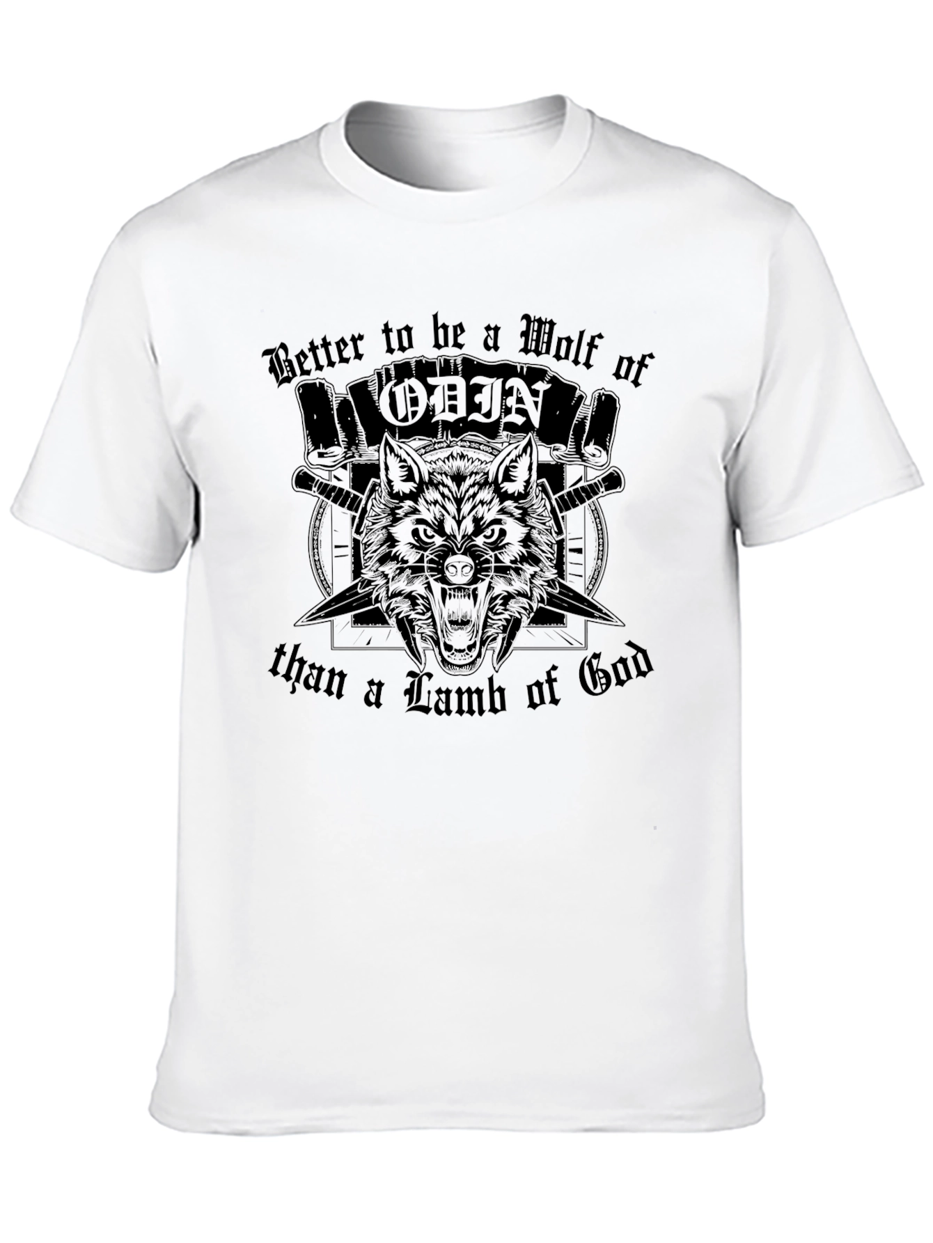 Wolf of Odin Graphic Tee - Viking Inspired T-Shirt