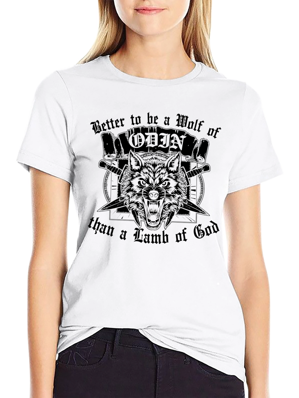 Wolf of Odin Graphic Tee - Viking Inspired T-Shirt
