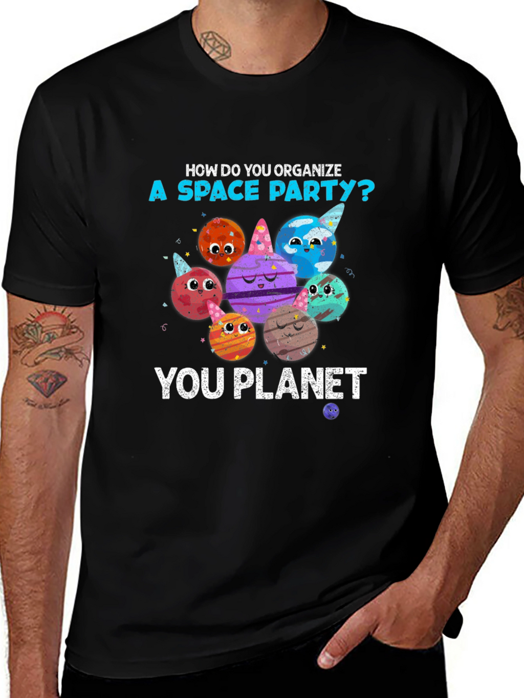 Space Party Planets T-Shirt