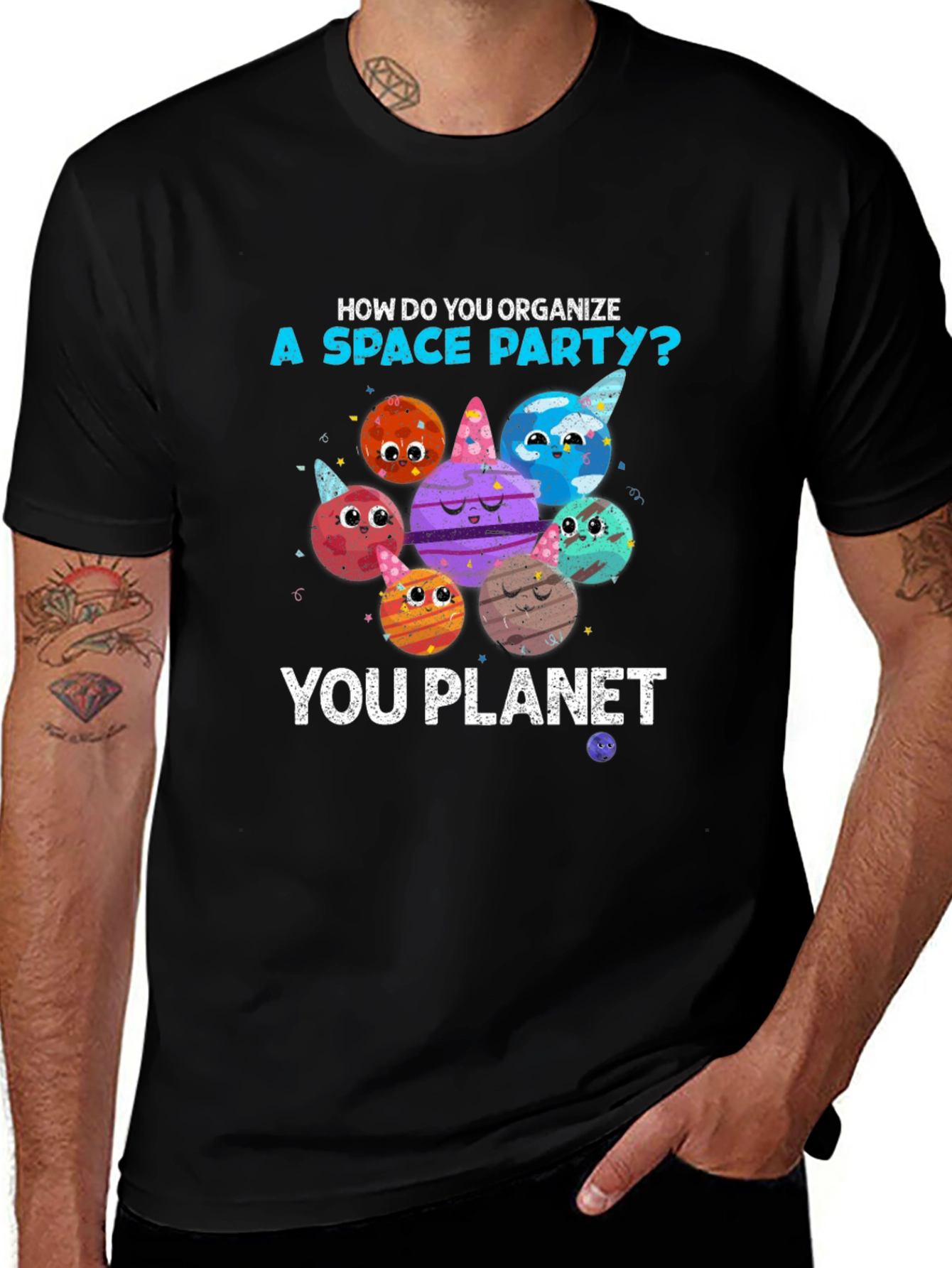 Space Party Planets T-Shirt