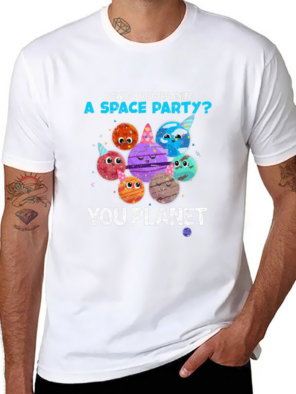 Space Party Planets T-Shirt