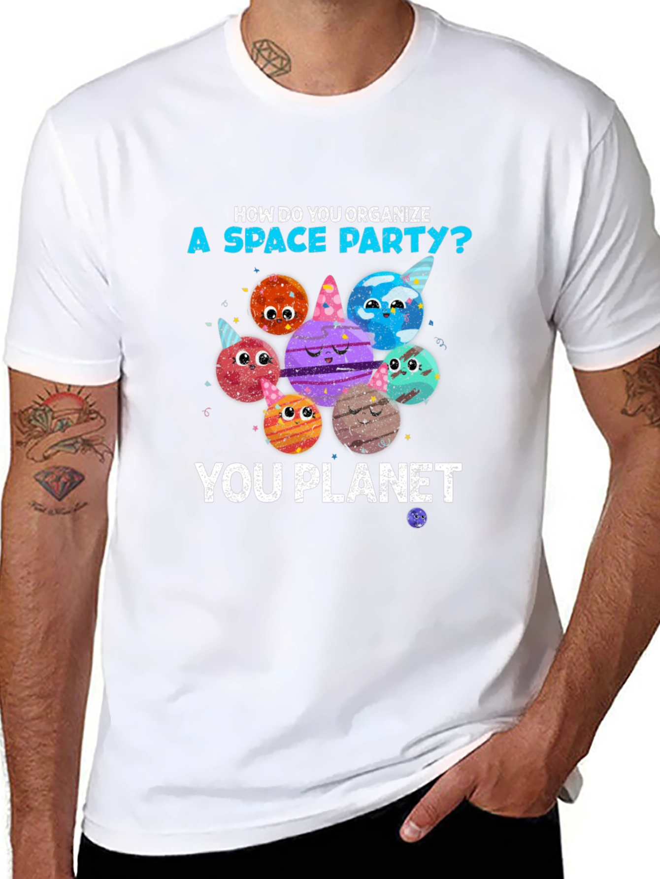 Space Party Planets T-Shirt