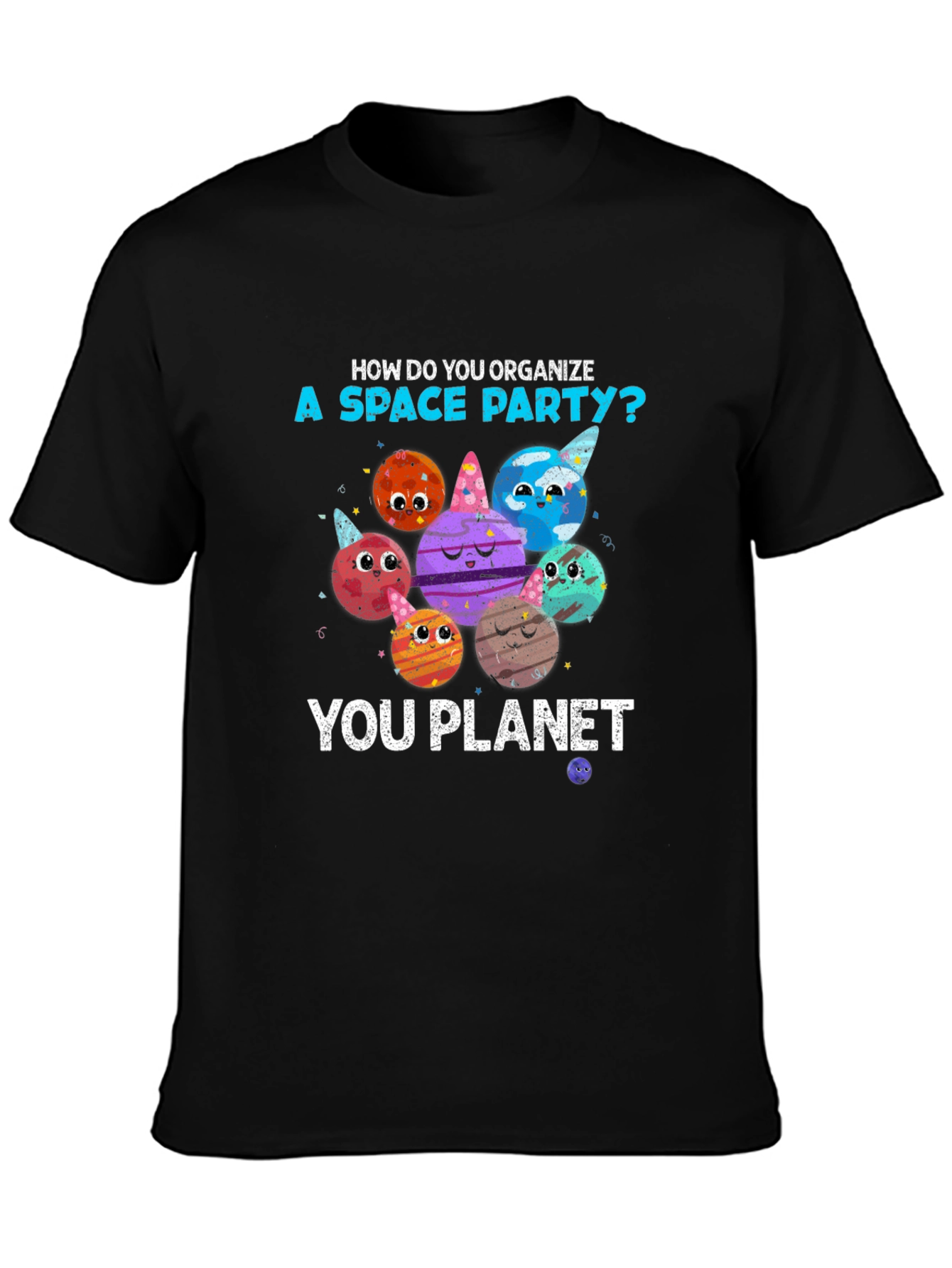 Space Party Planets T-Shirt