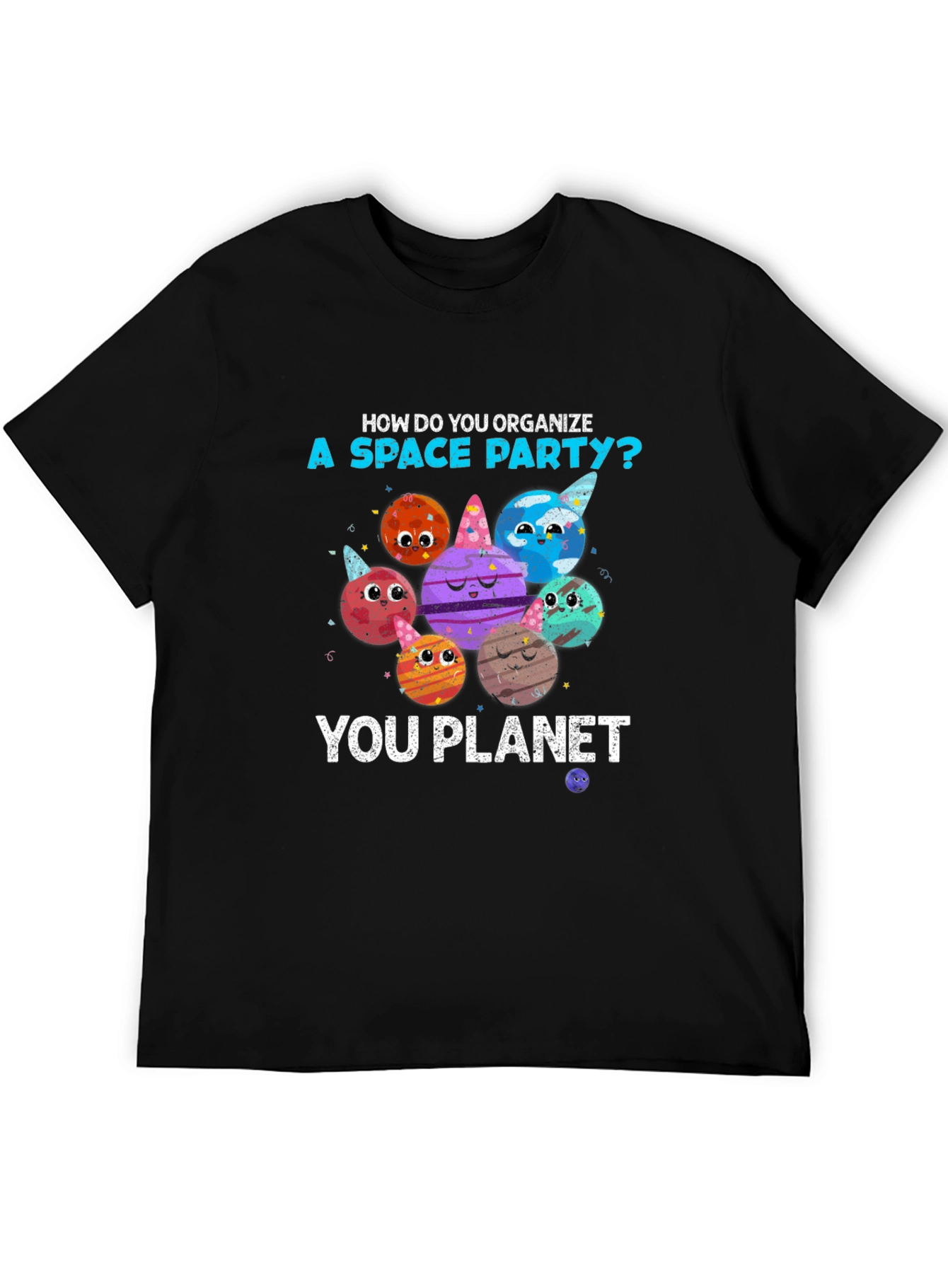 Space Party Planets T-Shirt