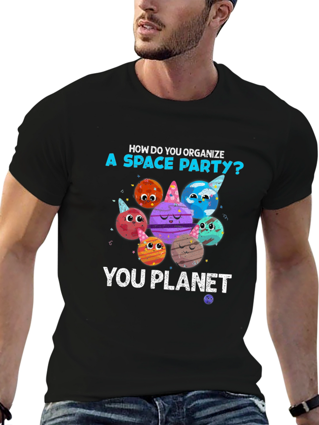 Space Party Planets T-Shirt