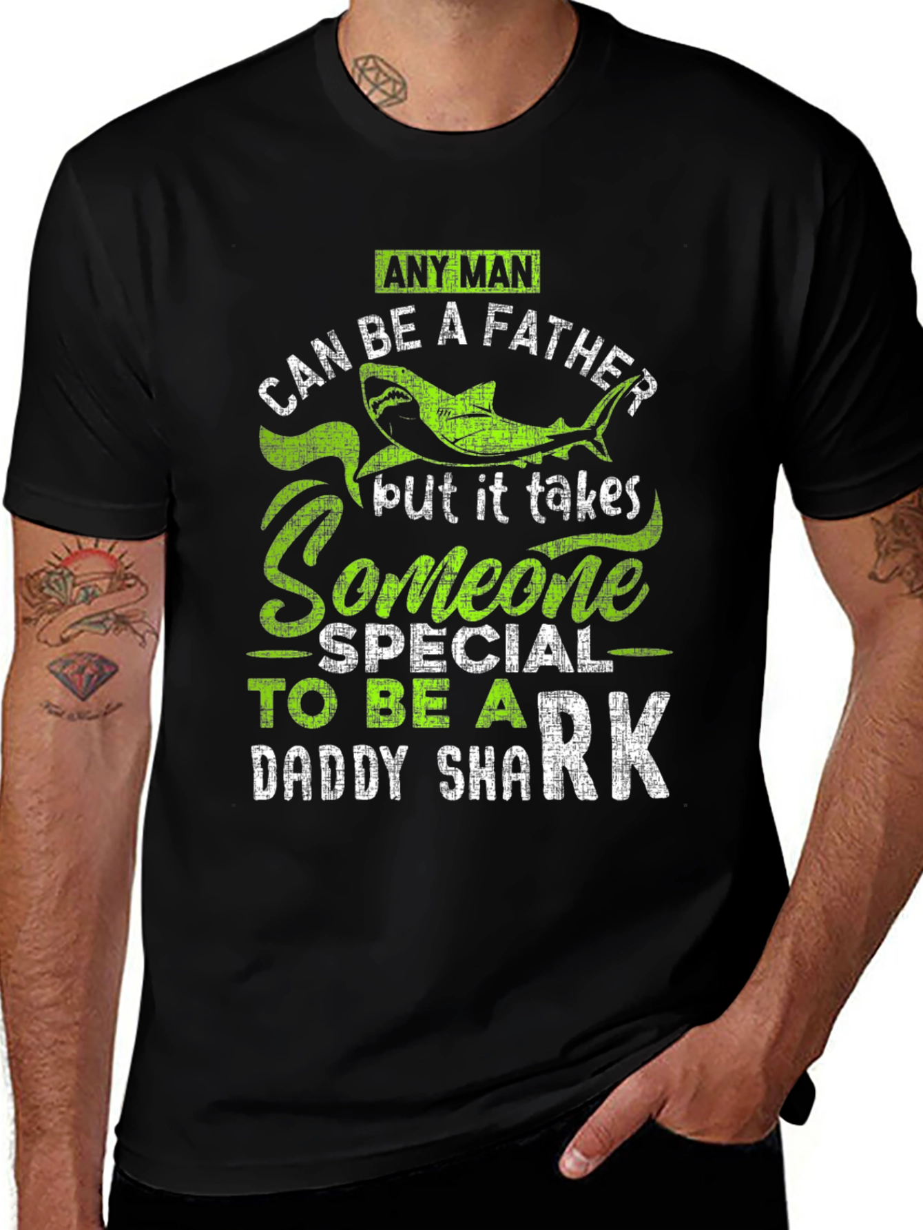 Daddy Shark Mens Graphic Tee