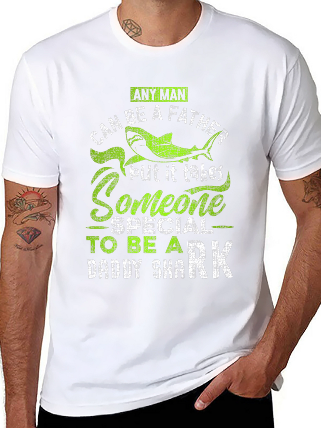 Daddy Shark Mens Graphic Tee