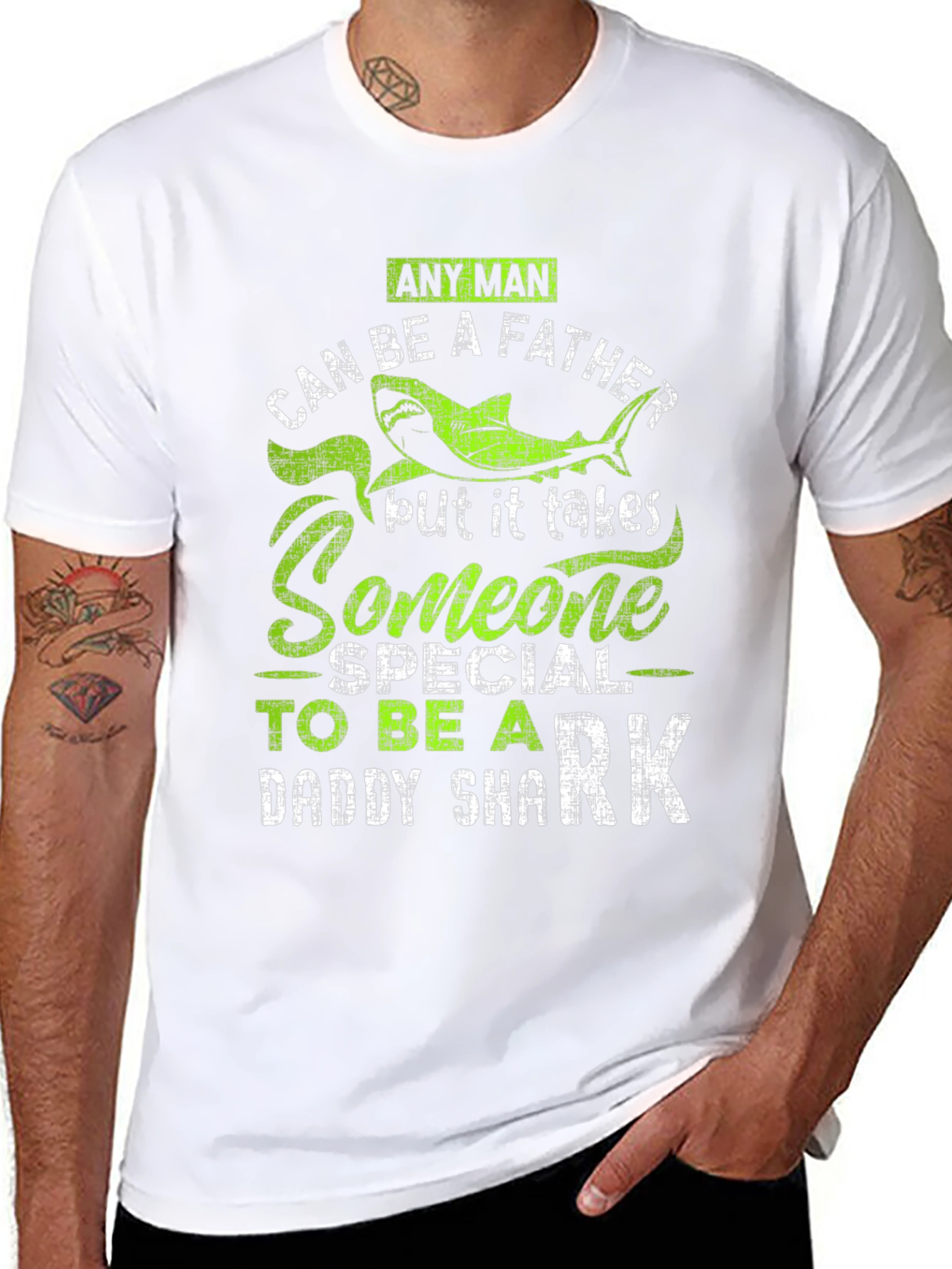 Daddy Shark Mens Graphic Tee