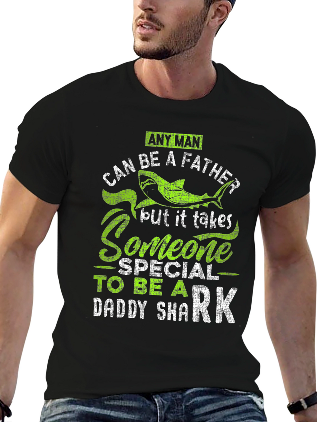 Daddy Shark Mens Graphic Tee