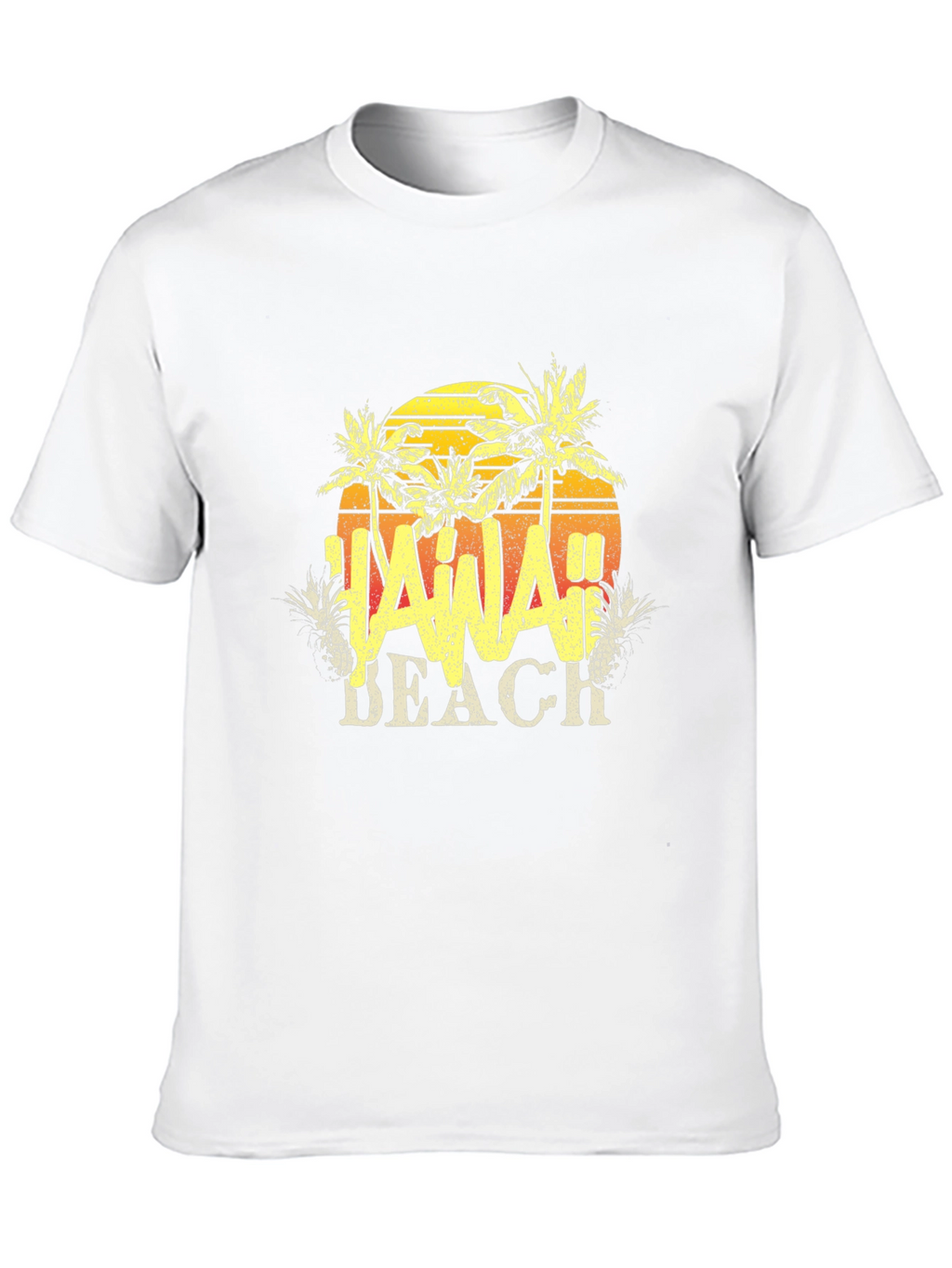 Hawaii Beach T-Shirt - Tropical Design