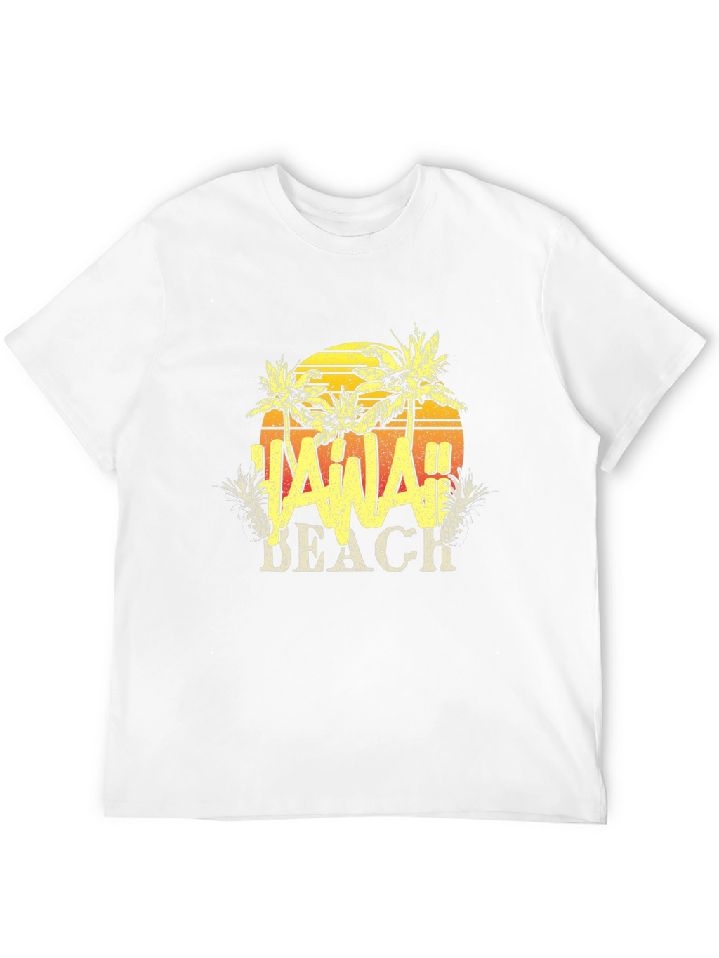 Hawaii Beach T-Shirt - Tropical Design