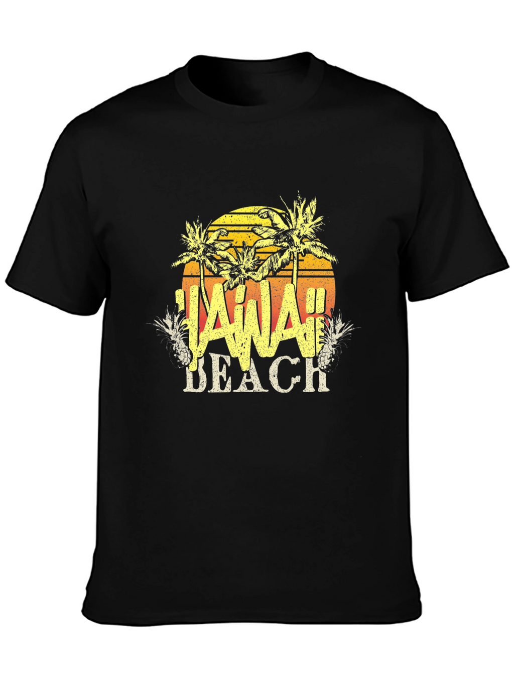 Hawaii Beach T-Shirt - Tropical Design