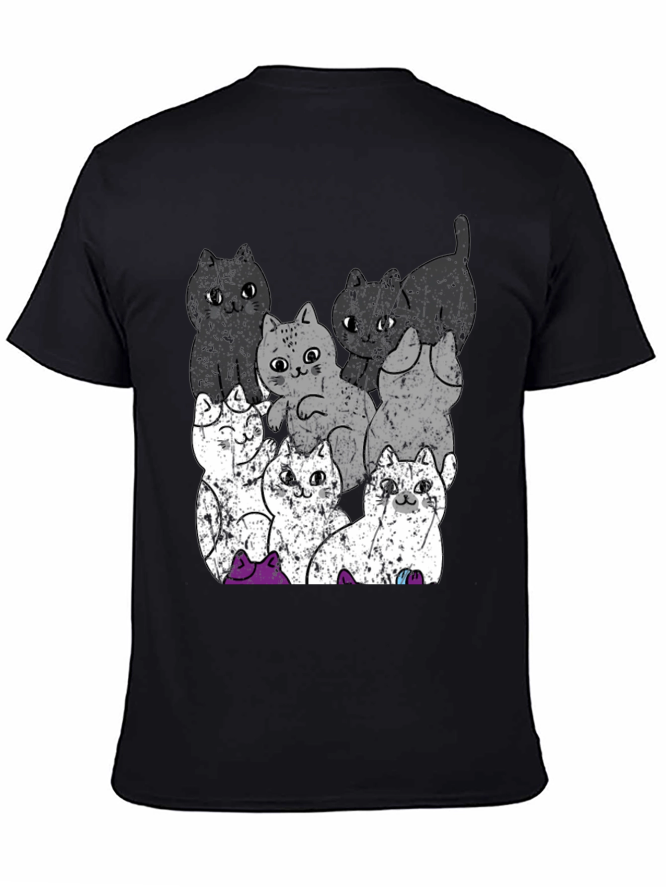 Quirky Cat Graphic Tee - Unisex Cotton T-Shirt