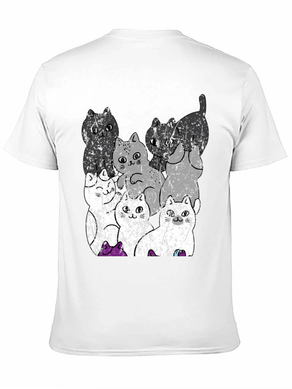 Quirky Cat Graphic Tee - Unisex Cotton T-Shirt