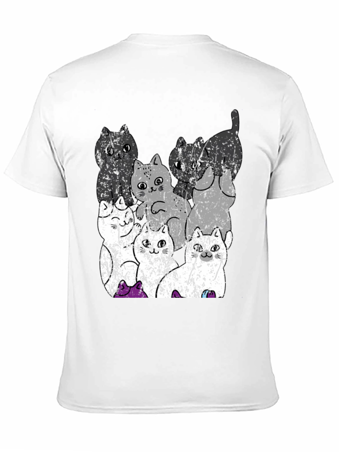 Quirky Cat Graphic Tee - Unisex Cotton T-Shirt