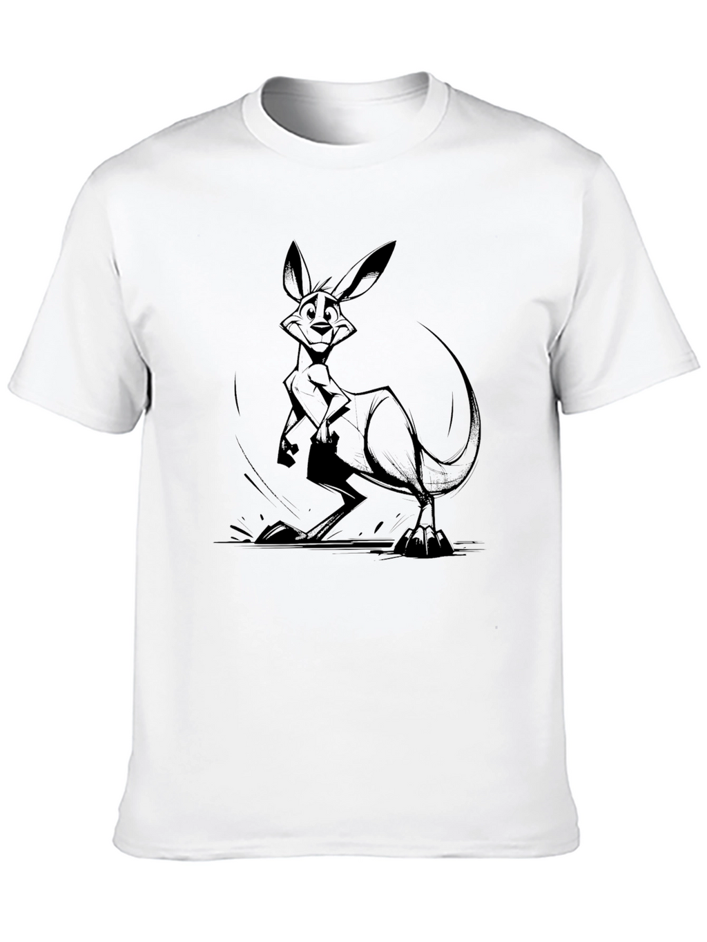 Kangaroo Graphic T-Shirt - Black
