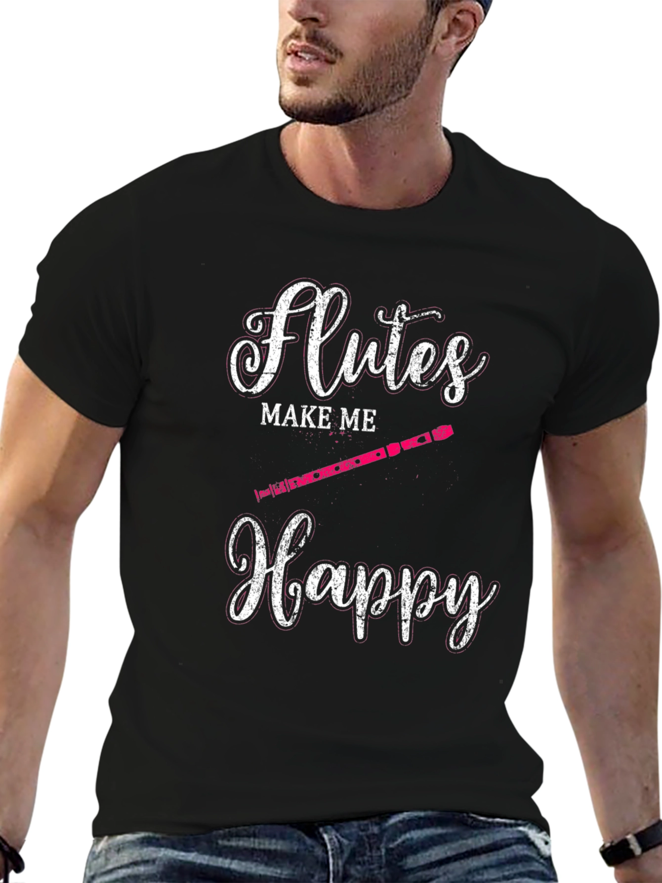 Flutes Make Me Happy T-Shirt