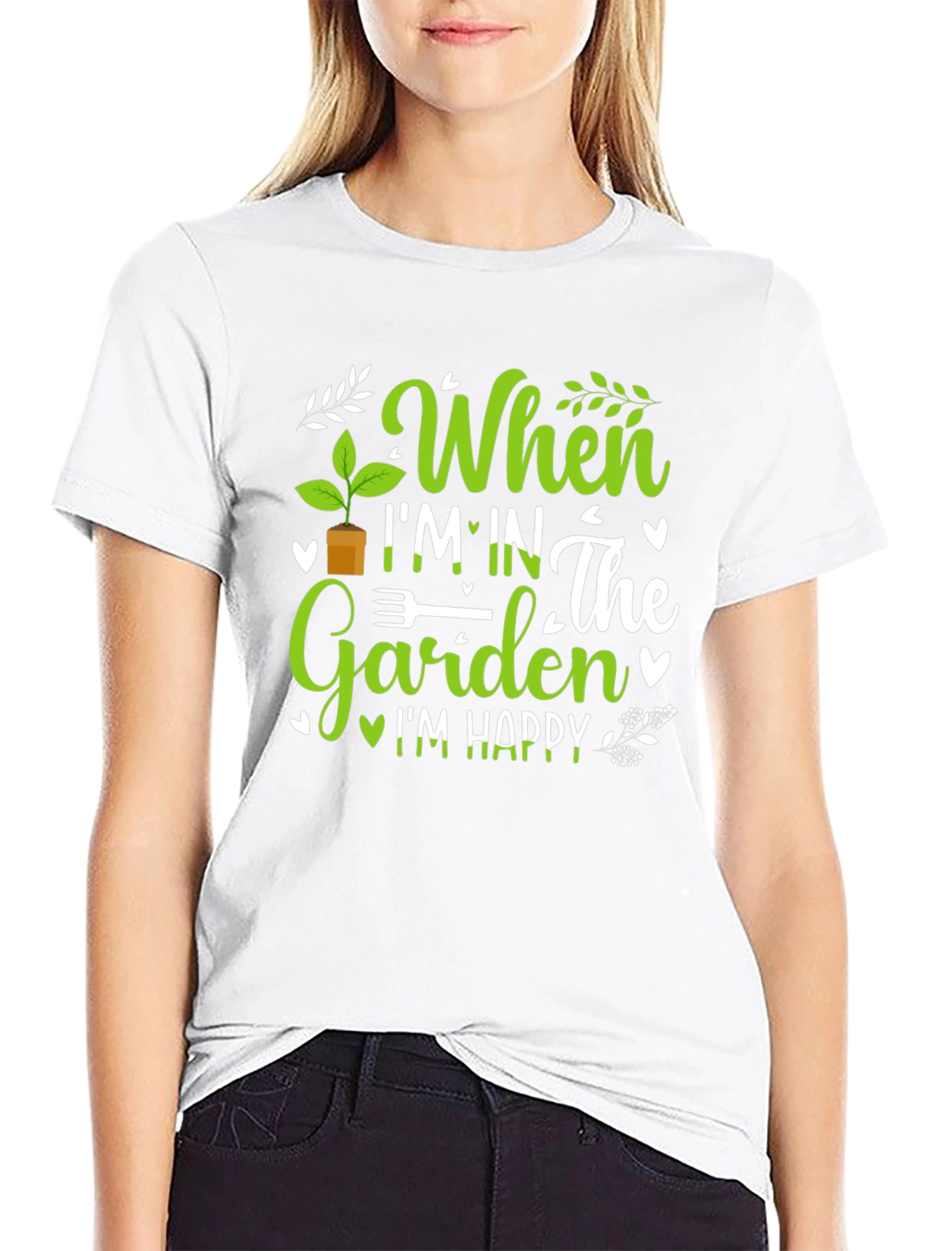 Gardening Lover T-Shirt - When Im In The Garden Im Happy