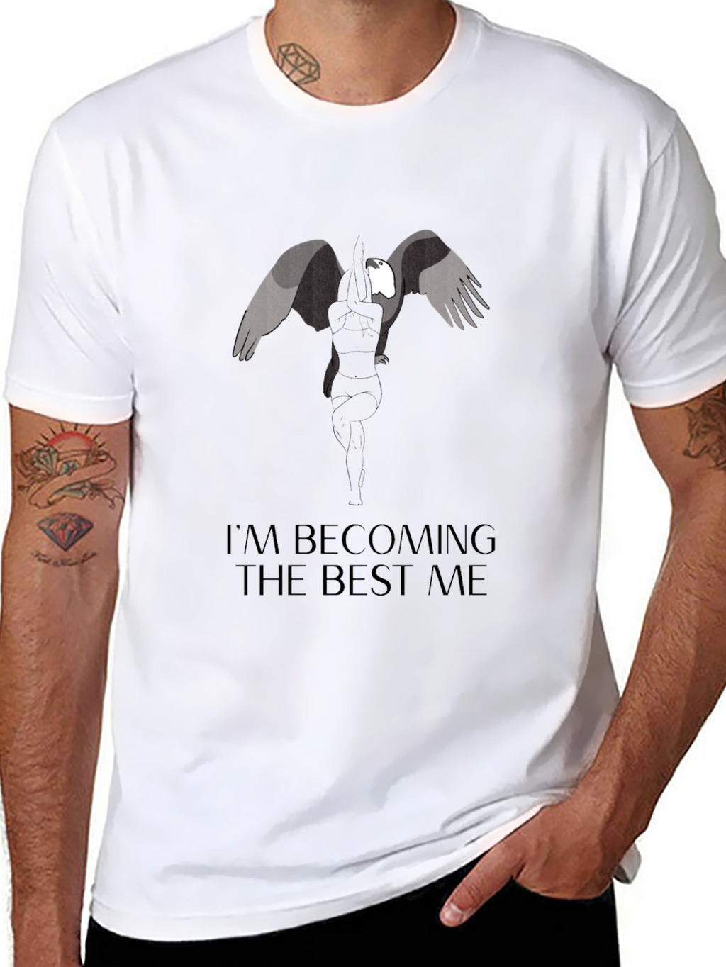 Wings Graphic T-Shirt - Becoming the Best Me