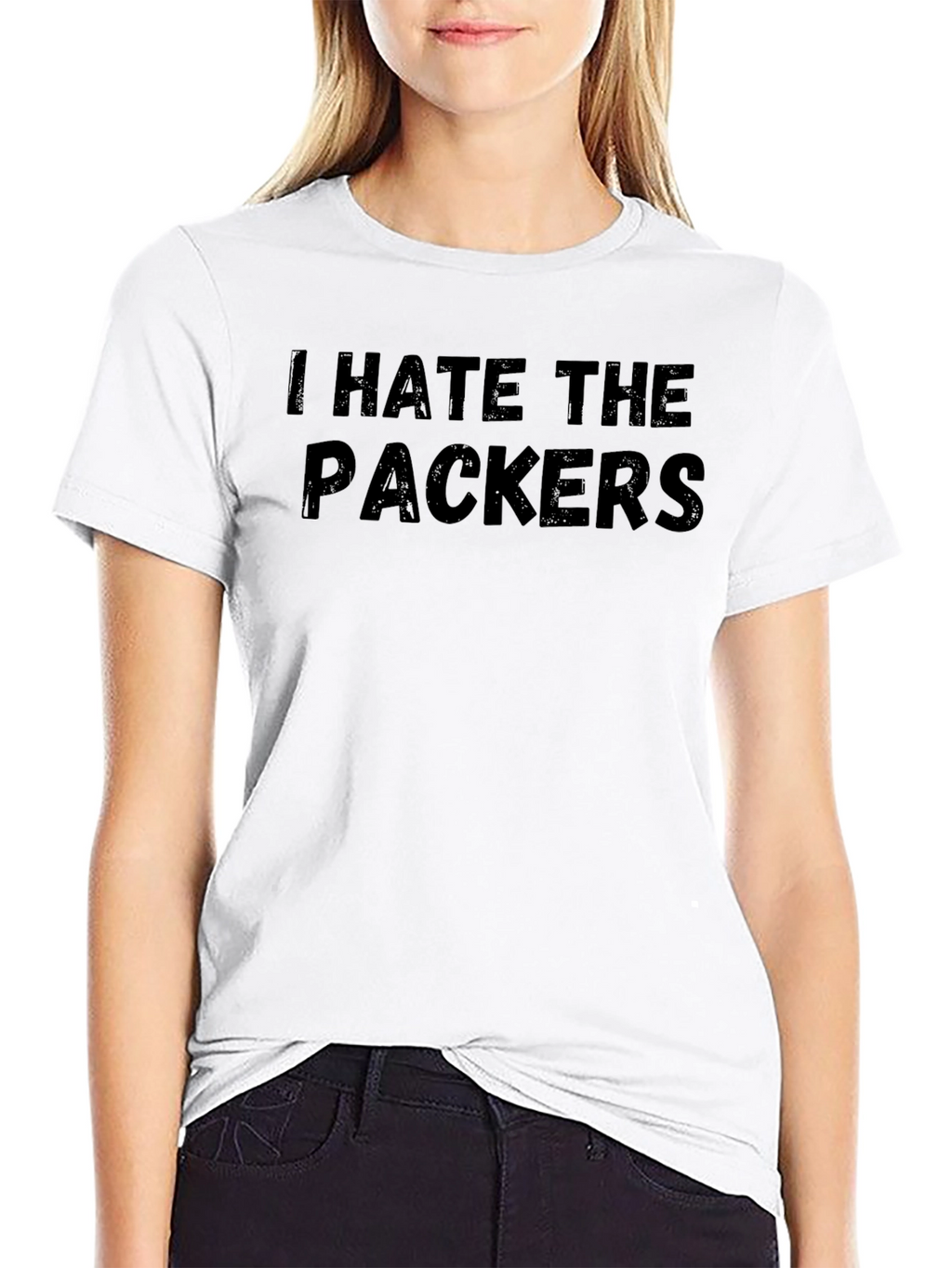 I Hate The Packers T-Shirt - Black