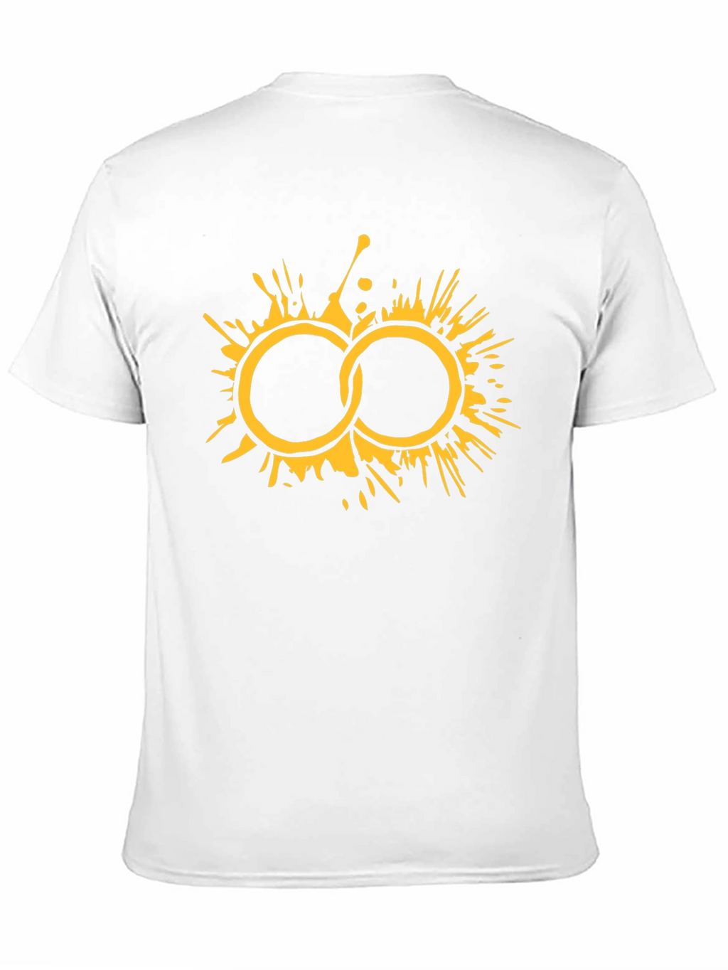 Graphic Tee: Abstract Circle Splatter Design Black