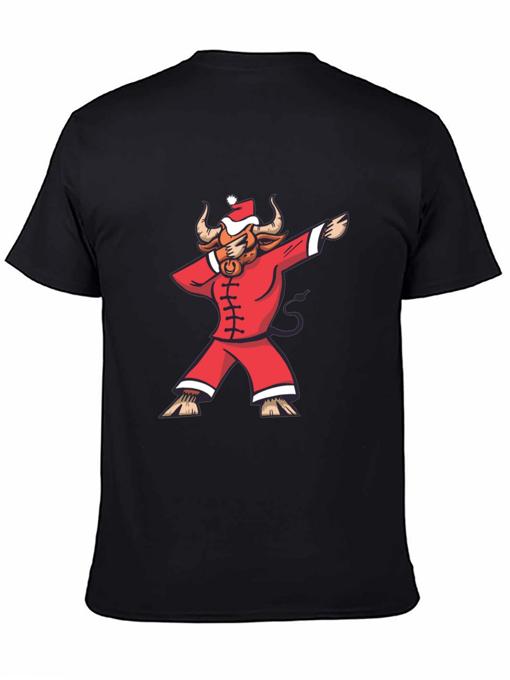 Dabbing Santa Bull T-Shirt - Holiday Cheer