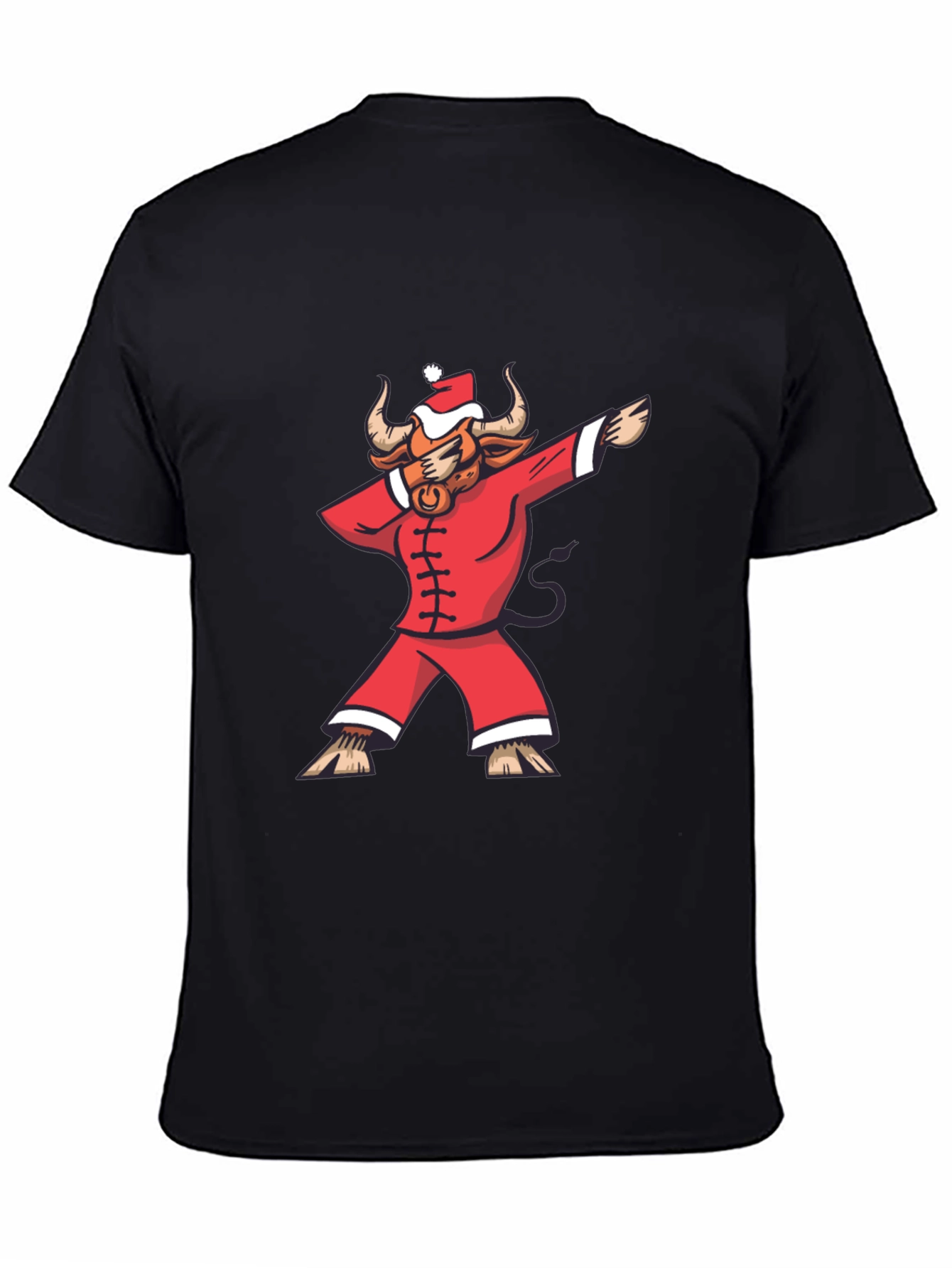 Dabbing Santa Bull T-Shirt - Holiday Cheer