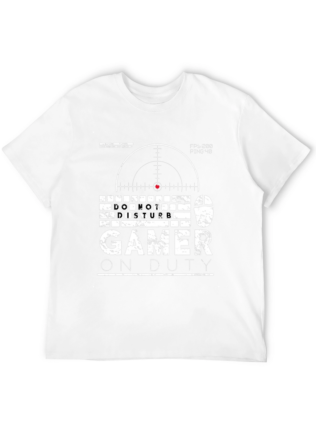 Gamer On Duty Graphic Tee - Black Cotton T-Shirt