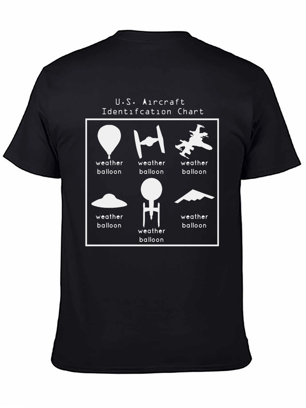 U.S. Aircraft Identification T-Shirt - Weather Balloon Humor