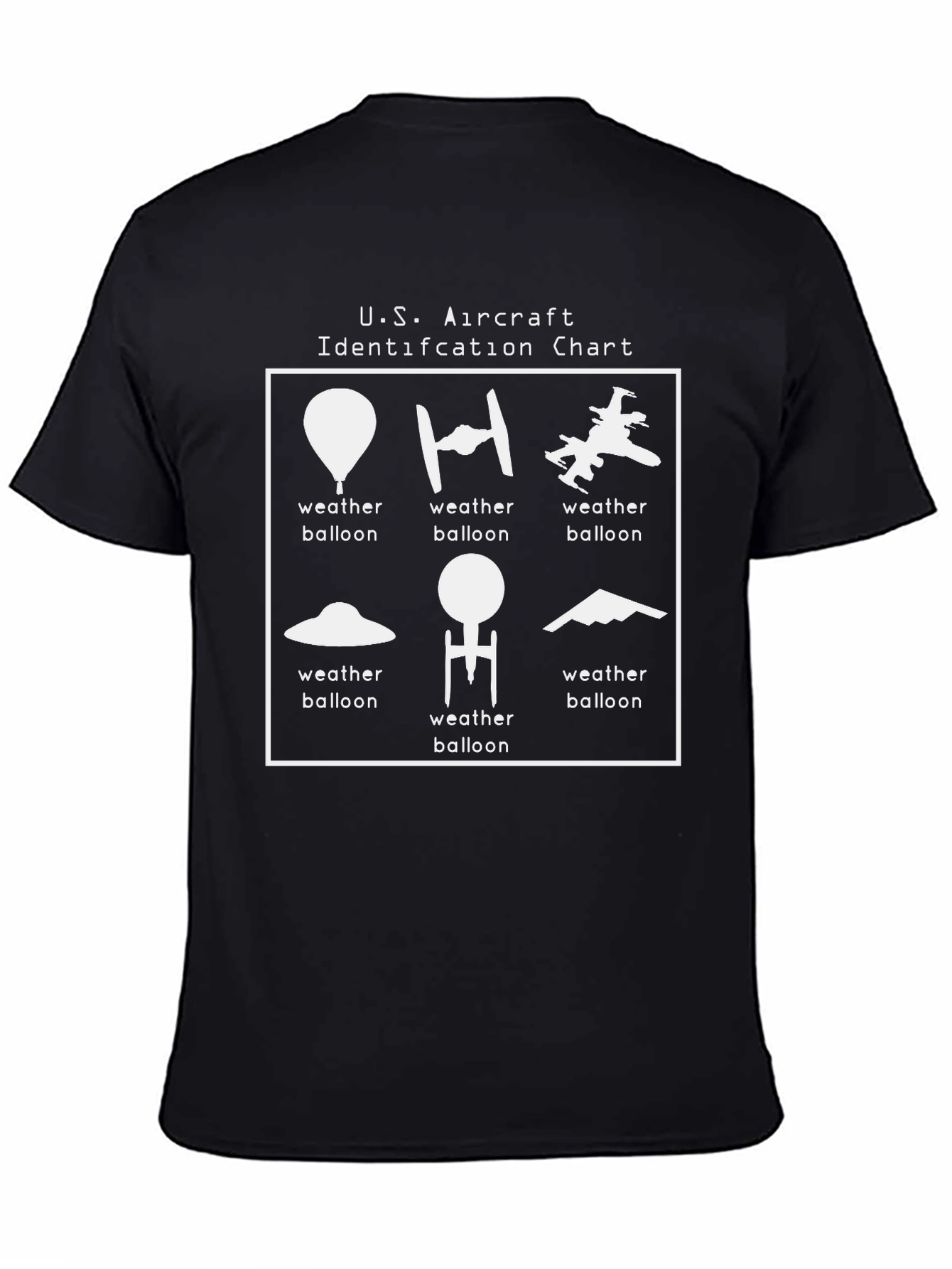 U.S. Aircraft Identification T-Shirt - Weather Balloon Humor