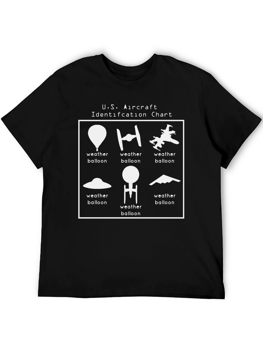 U.S. Aircraft Identification T-Shirt - Weather Balloon Humor