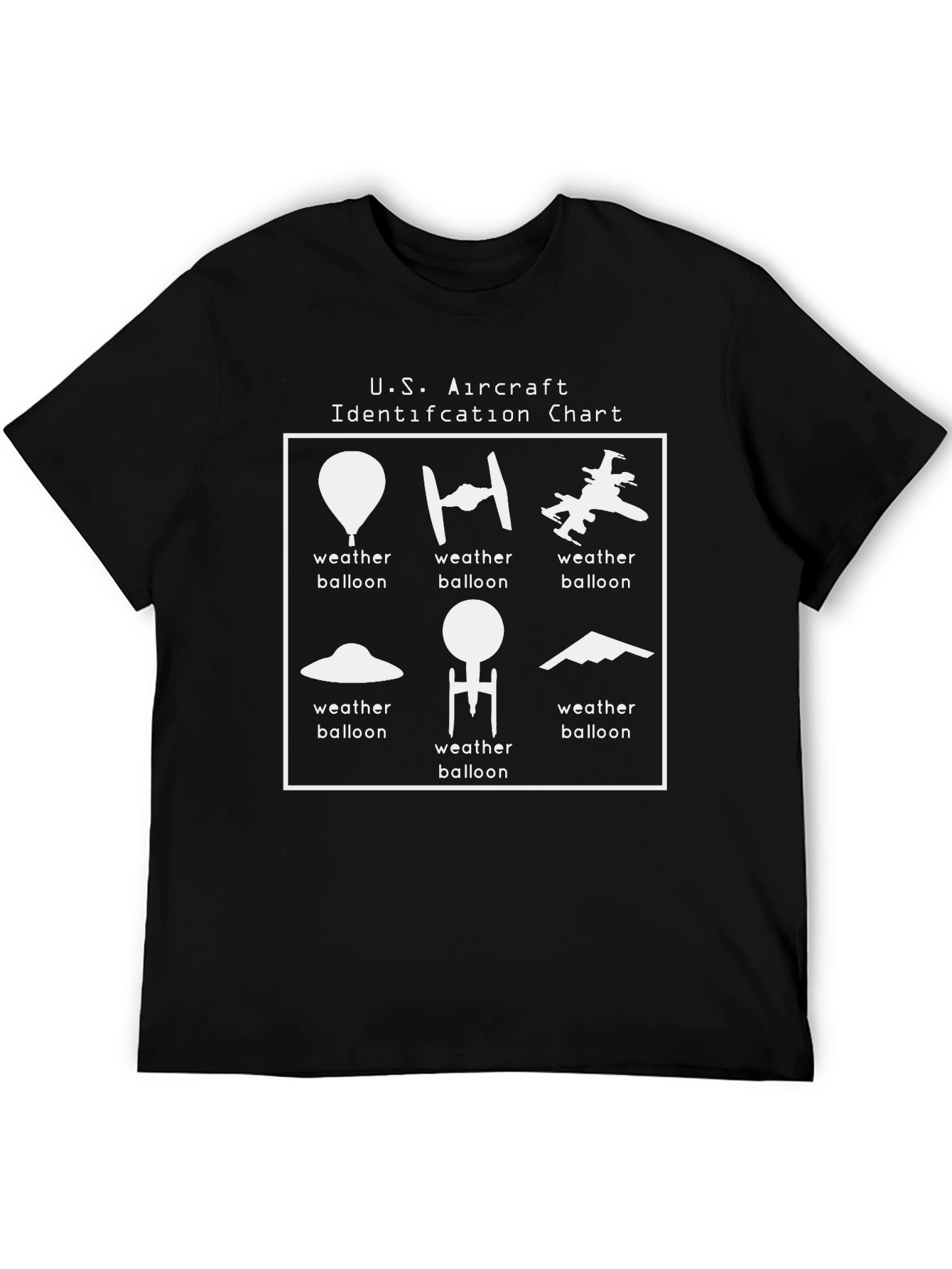 U.S. Aircraft Identification T-Shirt - Weather Balloon Humor