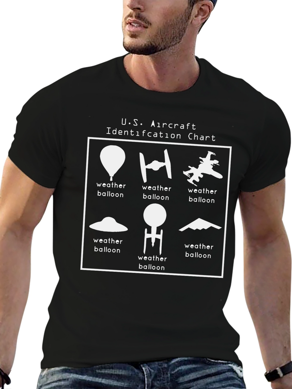 U.S. Aircraft Identification T-Shirt - Weather Balloon Humor