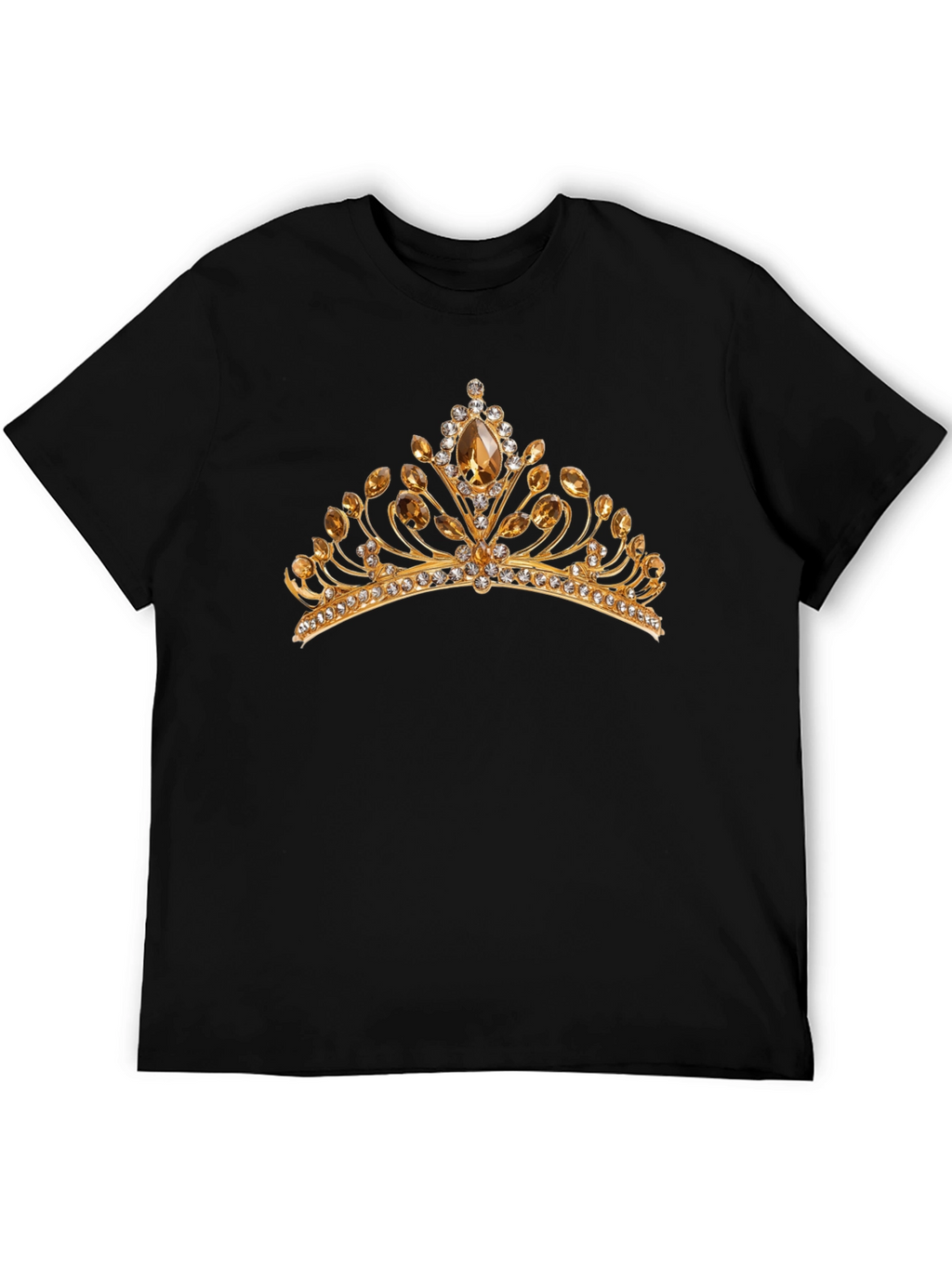 Gold Crown Graphic Black T-Shirt