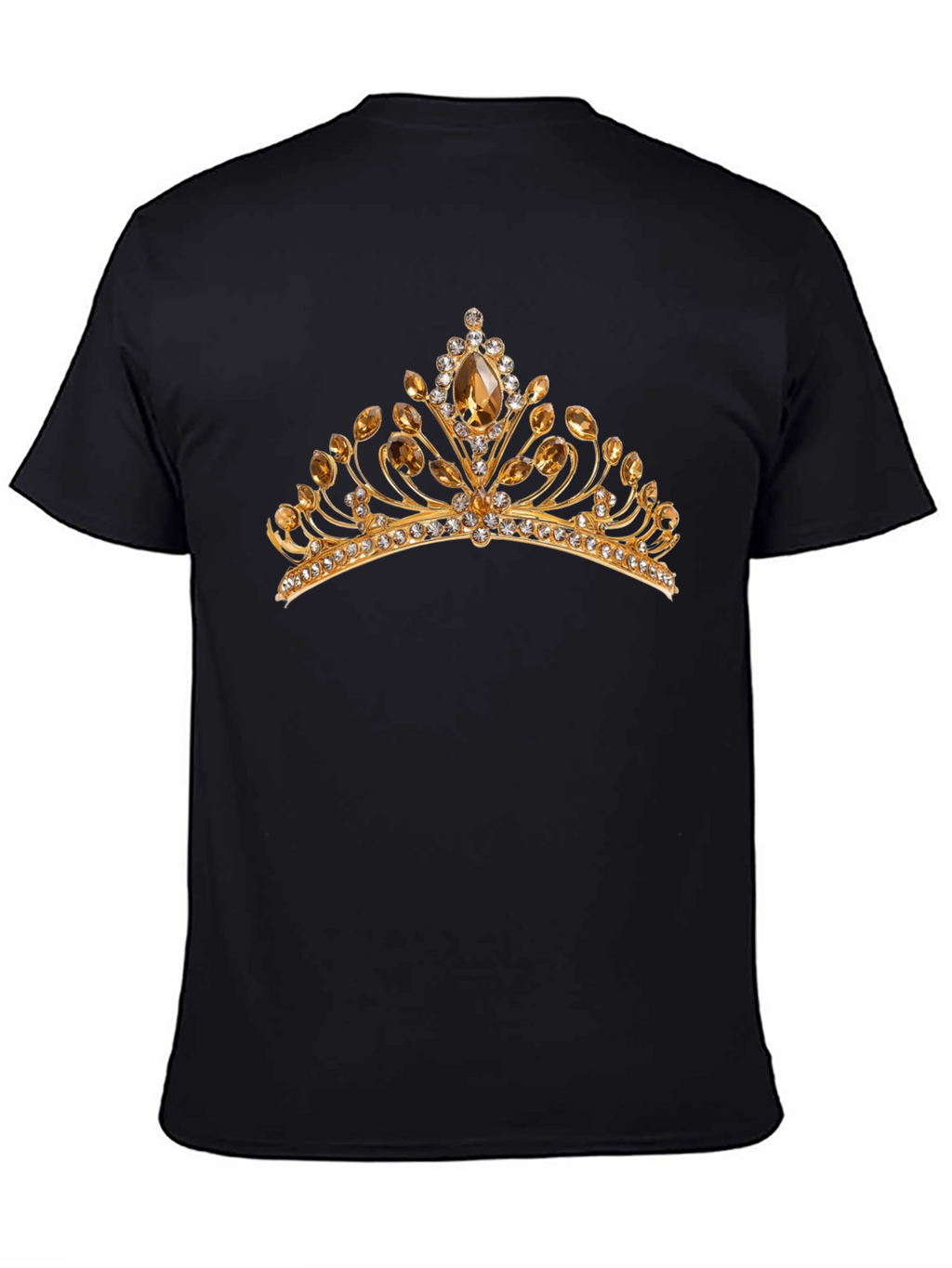 Gold Crown Graphic Black T-Shirt