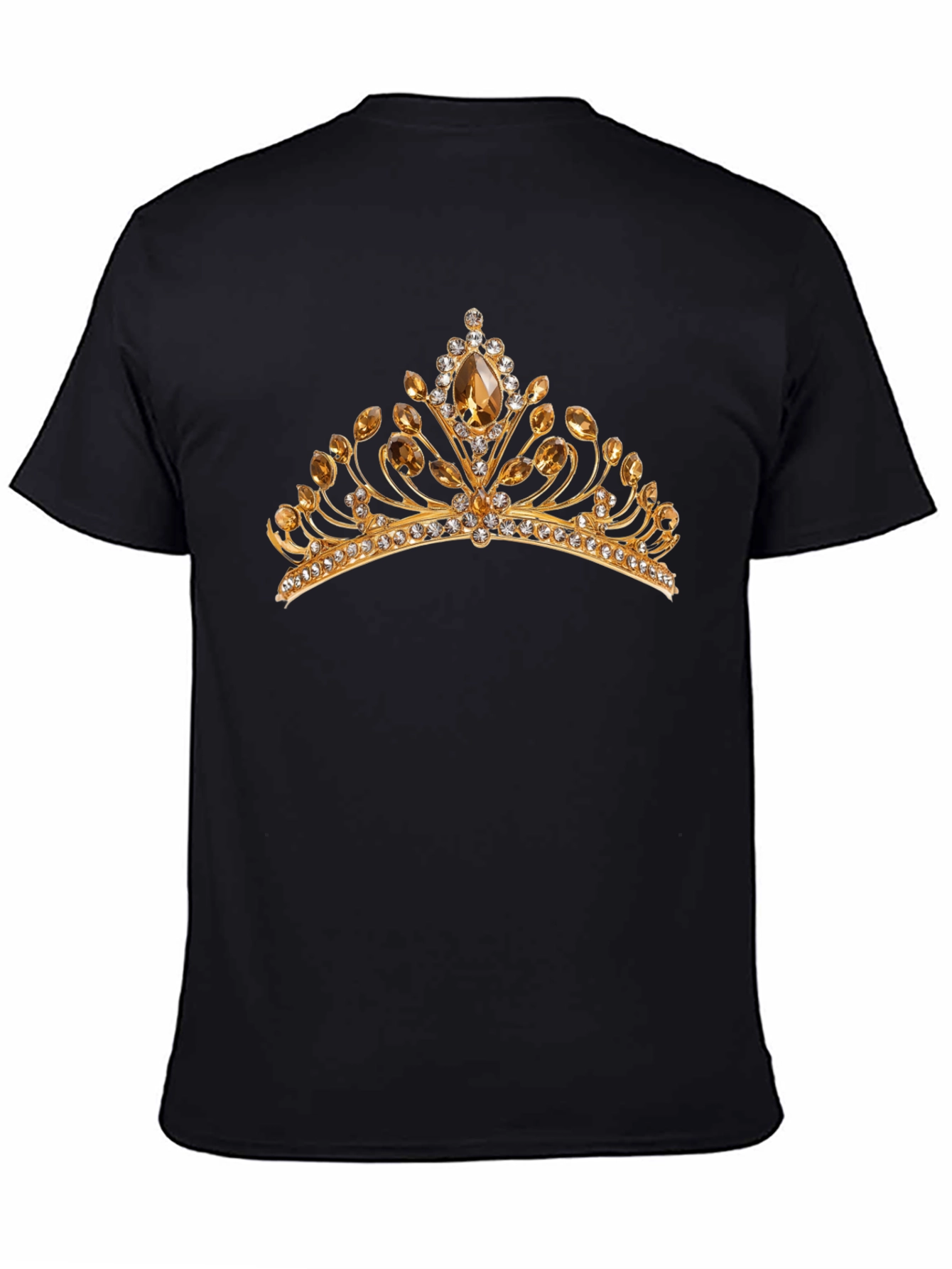 Gold Crown Graphic Black T-Shirt