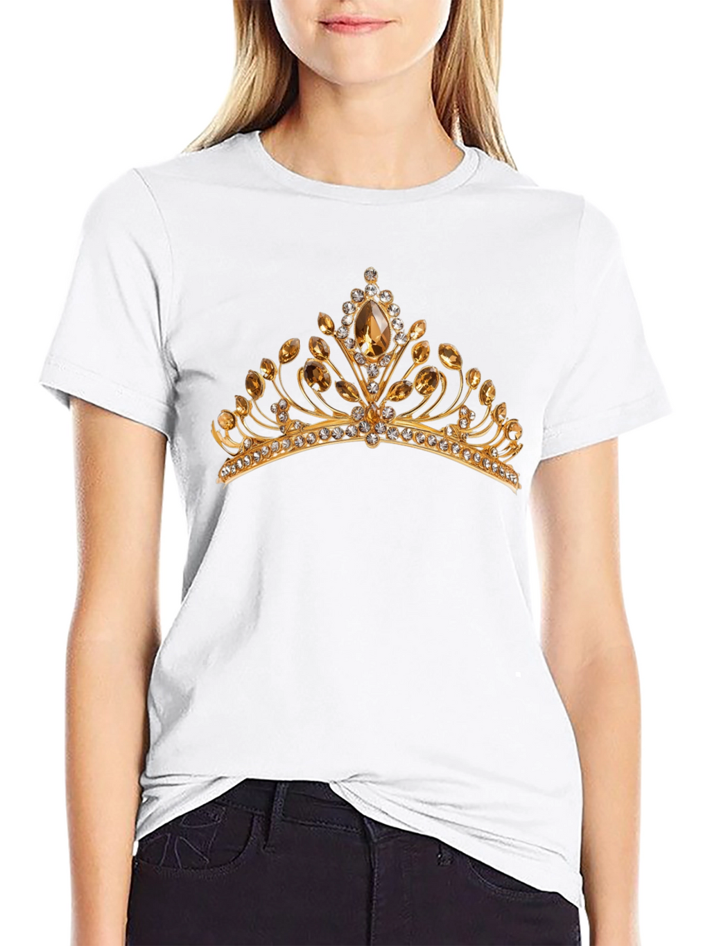 Gold Crown Graphic Black T-Shirt