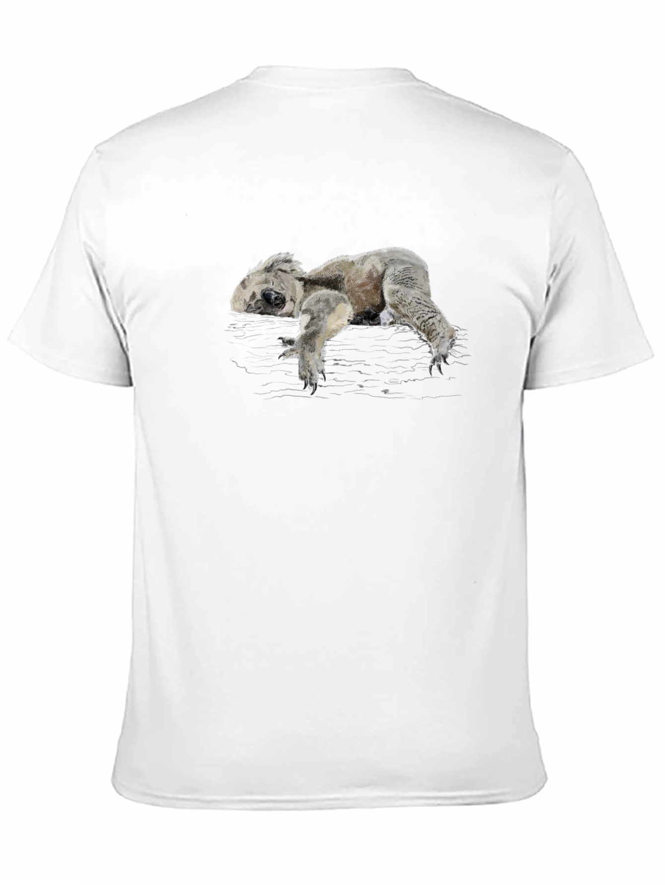 Koala Graphic Black T-Shirt Casual Wear