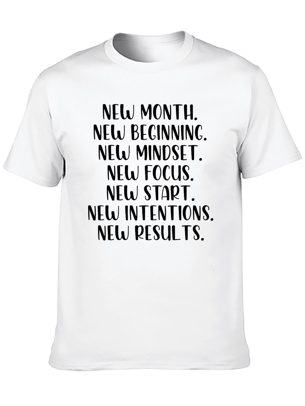 Motivational New Month Black T-Shirt