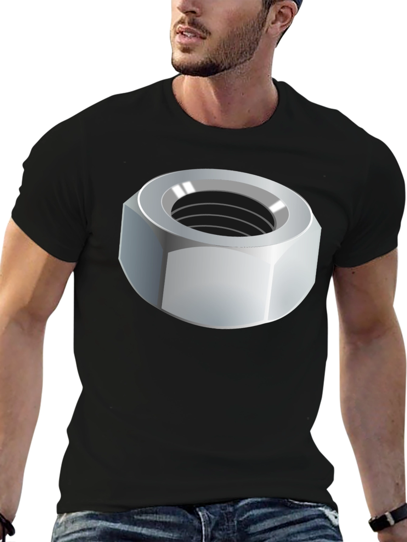 Nut Graphic T-Shirt - Unisex Black Tee